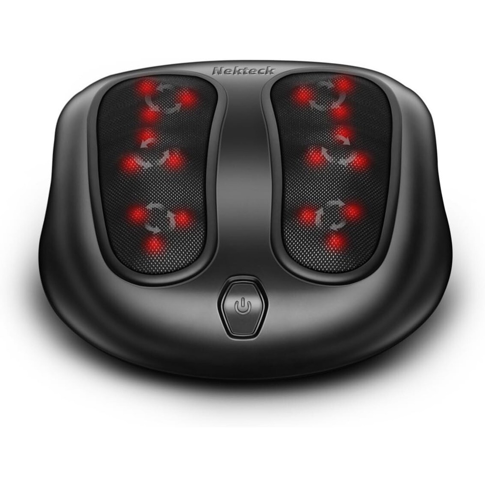Shiatsu Foot Massager with Heat, Deep Kneading for Plantar Fasciitis Pain Relief